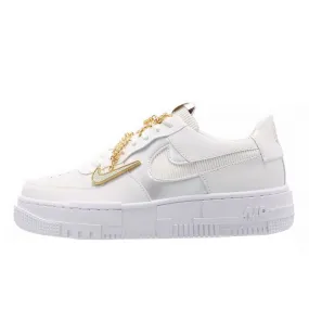 Air Force 1 Low Pixel Grey Gold Chain